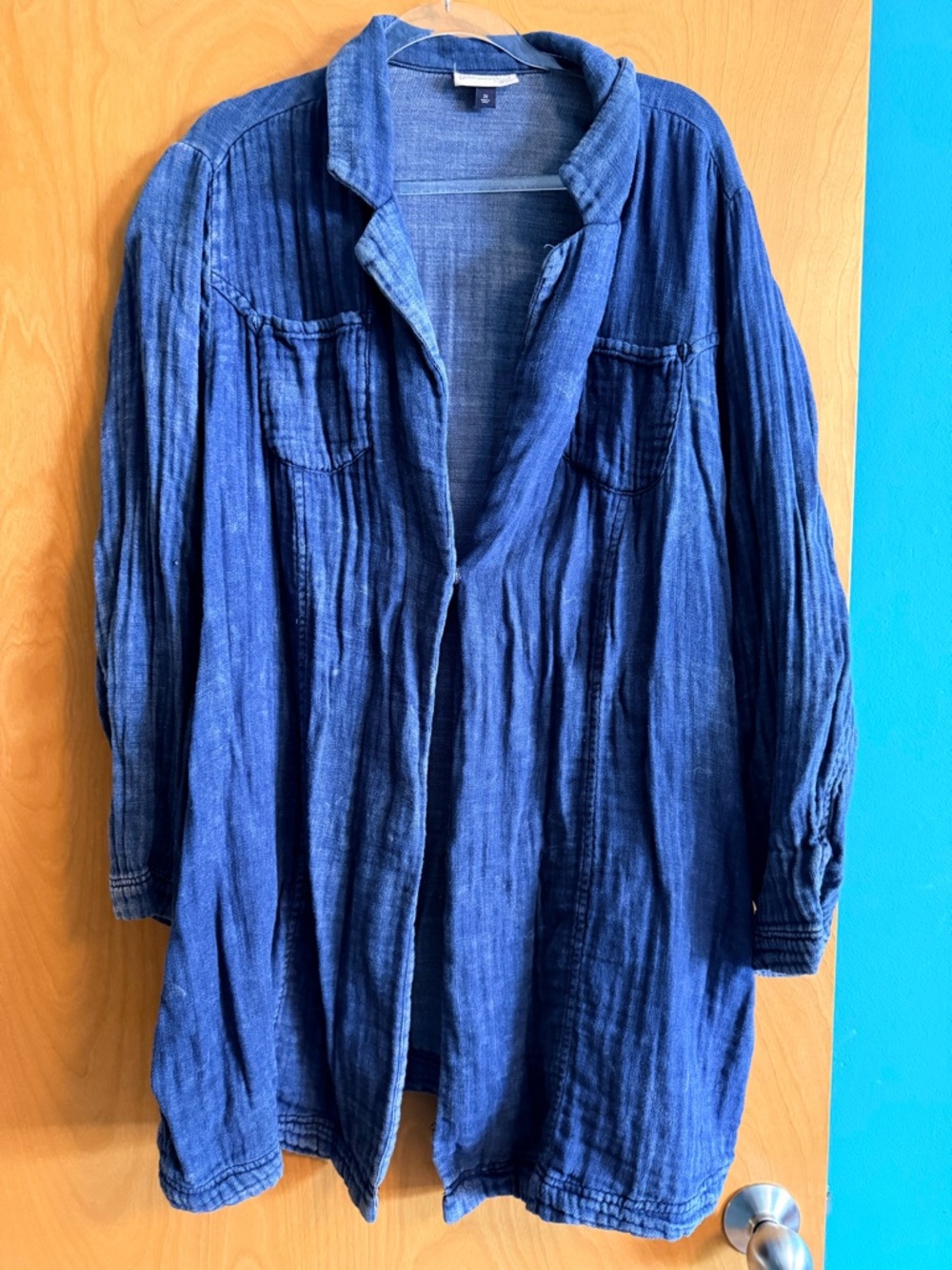 Universal Thread Indigo Blue Longline Jacket